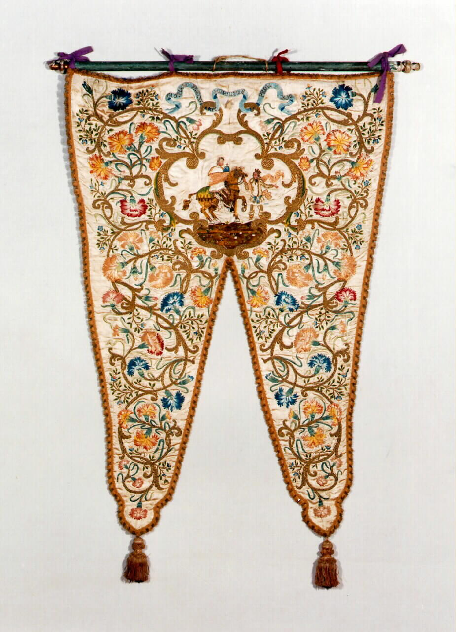 stendardo, serie - manifattura siciliana (Prima metà sec. XVIII)