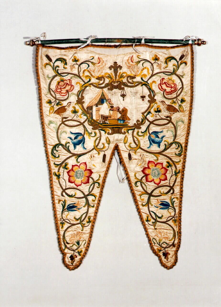 stendardo, serie - manifattura siciliana (Prima metà sec. XVIII)