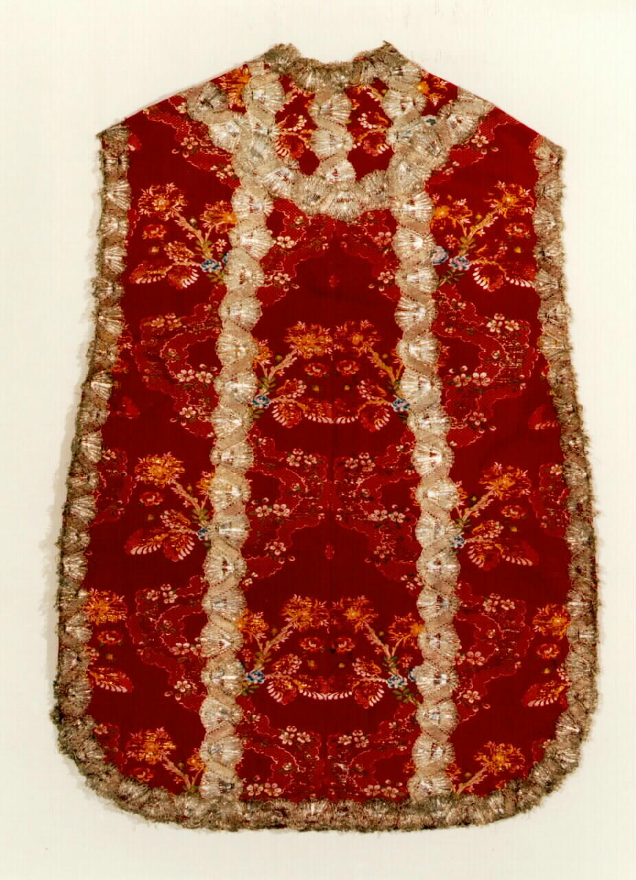 pianeta - manifattura siciliana (ultimo quarto sec. XVIII)