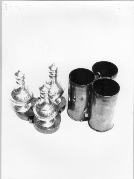 vasetti per oli santi - ambito toscano (sec. XVIII)