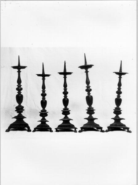 candelabro, serie - ambito toscano (sec. XVII)