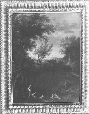 DIANA AL BAGNO (dipinto) di Liberi Pietro (attribuito) (metà sec. XVII)