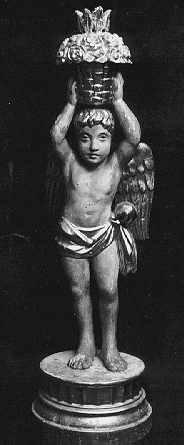 angioletto (candelabro - a statua, serie) - bottega toscana (sec. XIX)