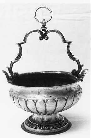 secchiello per l'acqua benedetta - bottega toscana (sec. XIX)