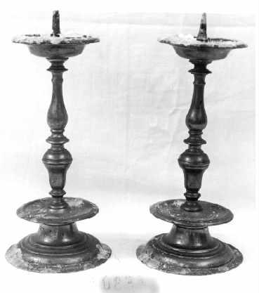 candeliere, serie - bottega toscana (sec. XVIII)