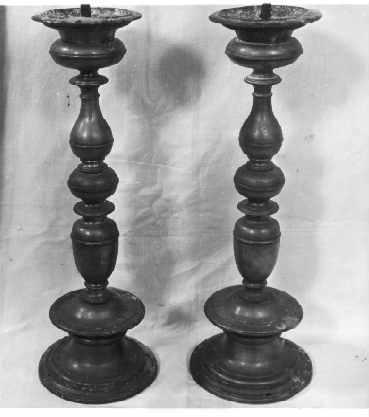 candeliere, serie - bottega toscana (sec. XVII)