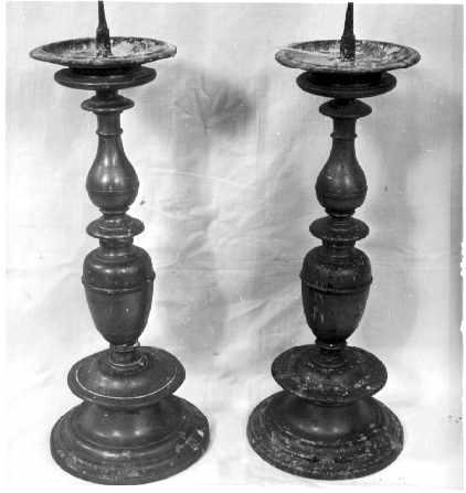 candeliere, serie - bottega toscana (sec. XVII)