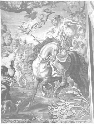 STORIE DI AURELIANO E ZENOBIA (arazzo, ciclo) di Van Egmont Justus (attribuito) - manifattura fiamminga (seconda metà sec. XVII)
