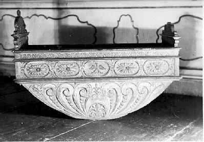 culla - a navicella - manifattura lucchese (inizio sec. XVIII)