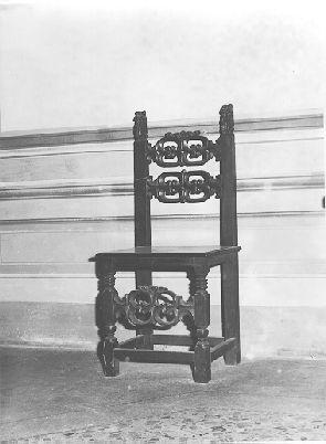 sedia, serie - manifattura toscana (inizio sec. XVII)