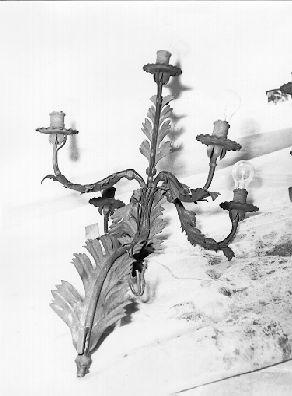 candeliere da parete, serie - manifattura toscana (sec. XVII)