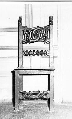 sedia, serie - manifattura toscana (inizio sec. XVIII)