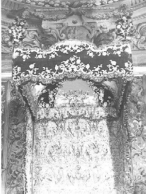 letto - a baldacchino - manifattura italiana (metà sec. XVII)