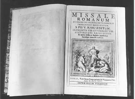 coperta di libro liturgico - ambito romano (sec. XVIII)