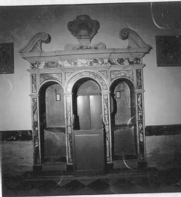confessionale - ambito versiliese (sec. XVIII)