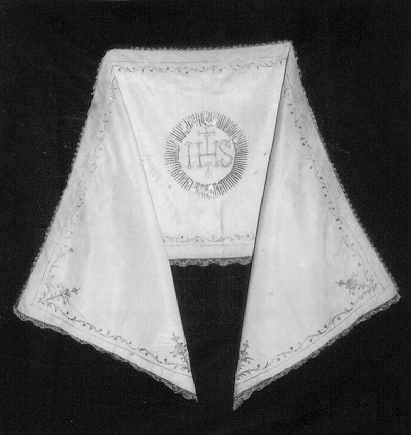 velo omerale - manifattura toscana (fine/inizio secc. XVIII/ XIX)