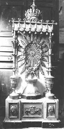 tronetto per esposizione eucaristica - bottega versiliese (sec. XIX)