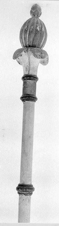 mazza processionale, serie - ambito lunigianese (inizio sec. XIX)