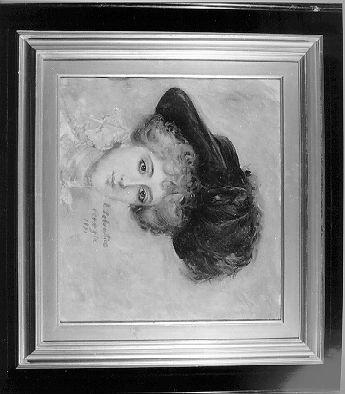 ritratto di donna (dipinto) - ambito italiano (fine sec. XIX)