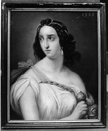ritratto di donna (dipinto) - ambito italiano (prima metà sec. XIX)
