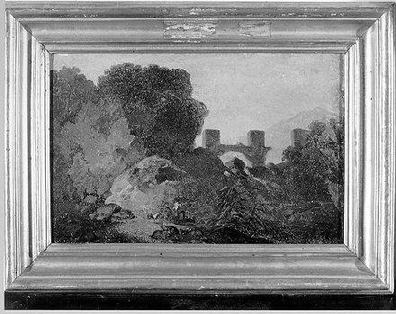 Paesaggio (dipinto) di Raggi Oreste (metà sec. XIX)