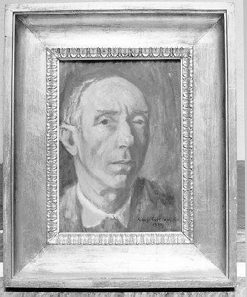 Autoritratto, testa d'uomo (dipinto) di Cerrina Giuseppe (sec. XX)