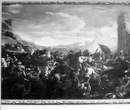 scena di battaglia (dipinto) di Spolverini Ilario (fine/inizio secc. XVII/ XVIII)