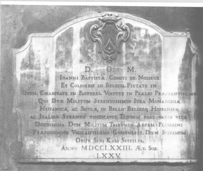 lastra tombale - ambito piombinese (sec. XVIII)