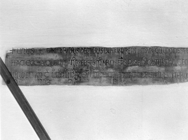 lapide - ambito toscano (sec. XII)