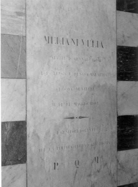 lapide tombale - ambito toscano (sec. XX)