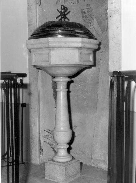 fonte battesimale - ambito toscano (sec. XX)