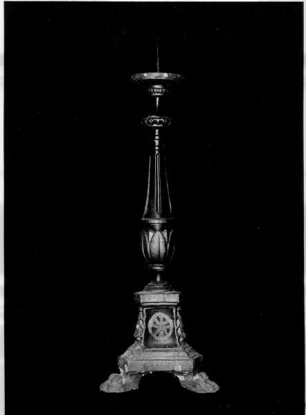 candeliere, serie - bottega toscana (prima metà sec. XIX)