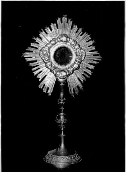 ostensorio - bottega italiana (seconda metà sec. XIX)