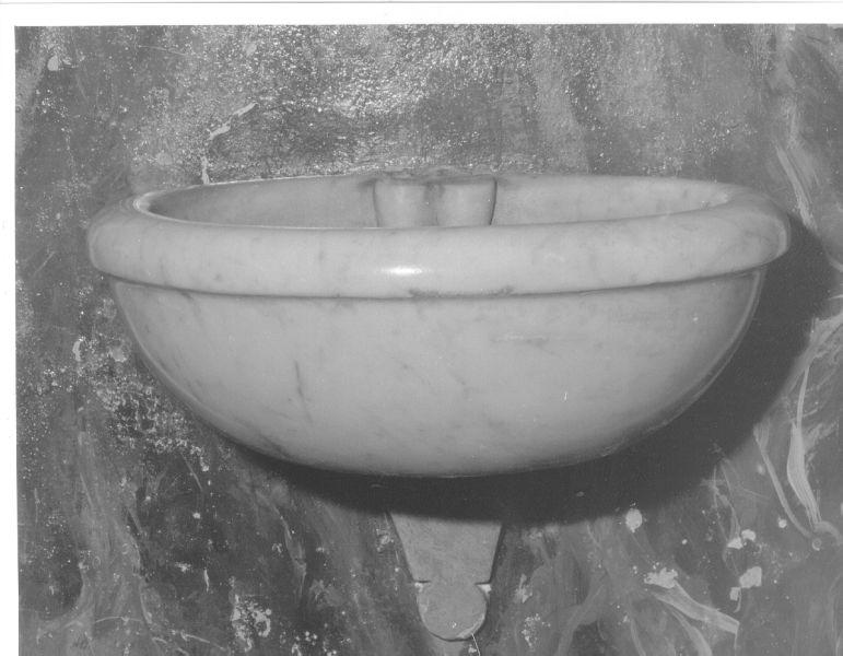 acquasantiera da parete - bottega toscana (prima metà sec. XIX)