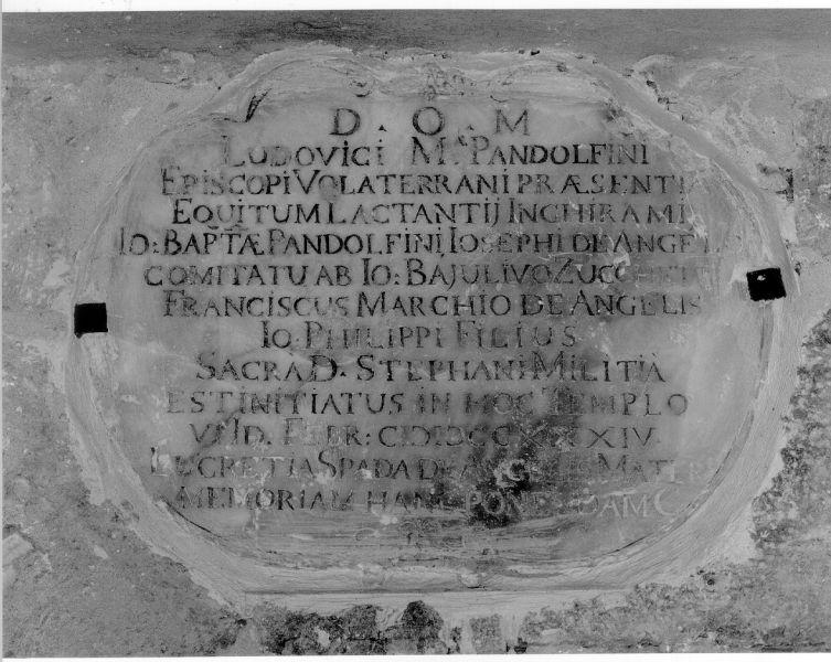 lapide - bottega toscana (sec. XVIII)