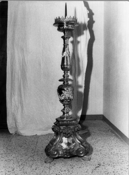 candelabro - bottega toscana (fine sec. XIX)