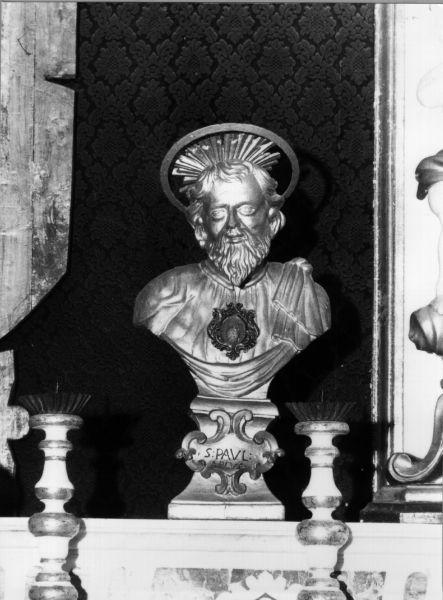 SAN PAOLO (reliquiario - a busto) - bottega toscana (seconda metà sec. XVIII)