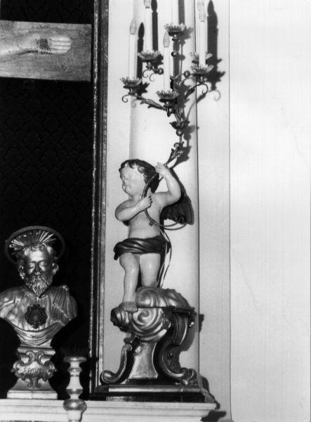 candelabro, serie - bottega toscana (seconda metà sec. XVIII)