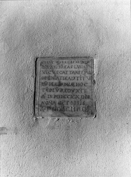 lapide documentaria - bottega toscana (sec. XVIII)