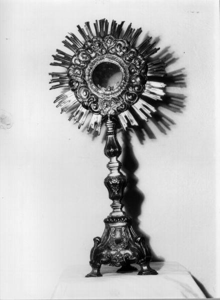 ostensorio - bottega italiana (seconda metà sec. XIX)