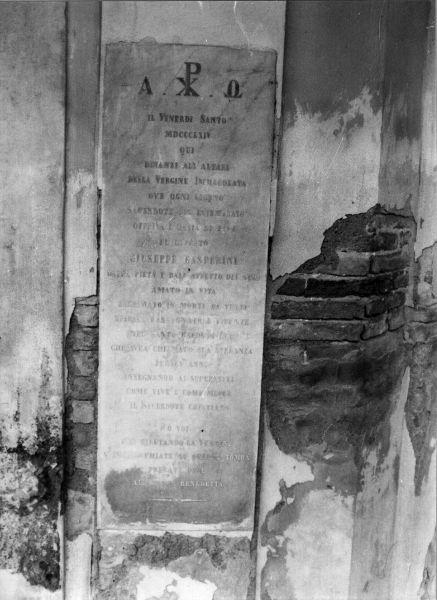 lastra tombale - bottega toscana (sec. XIX)