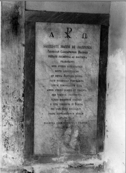 lastra tombale - bottega toscana (sec. XIX)