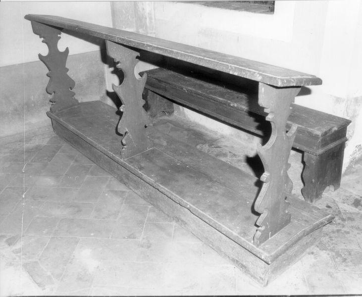 inginocchiatoio, serie - bottega toscana (seconda metà sec. XVIII)