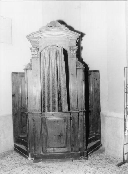 confessionale, serie - bottega toscana (seconda metà sec. XIX)