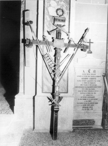 croce penitenziale - bottega toscana (seconda metà sec. XIX)