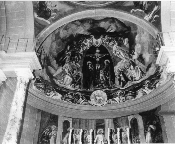 STORIE DELLA PASSIONE DI CRISTO (soffitto dipinto, ciclo) di Gajoni Antonio Luigi (sec. XX)