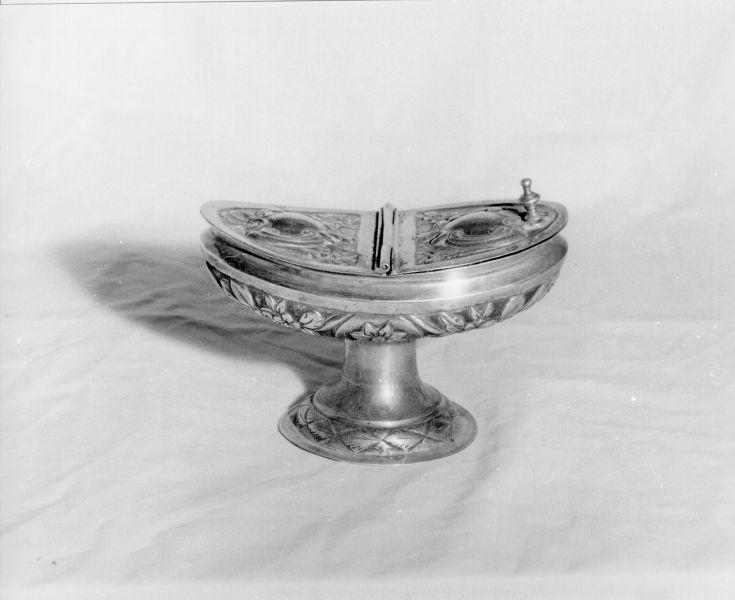 navicella portaincenso - bottega italiana (metà sec. XIX)