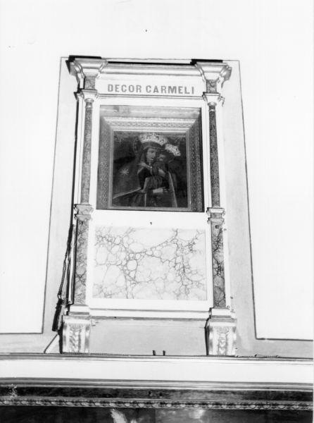 MADONNA DEL CARMELO (dipinto) - ambito italiano (inizio sec. XVIII)