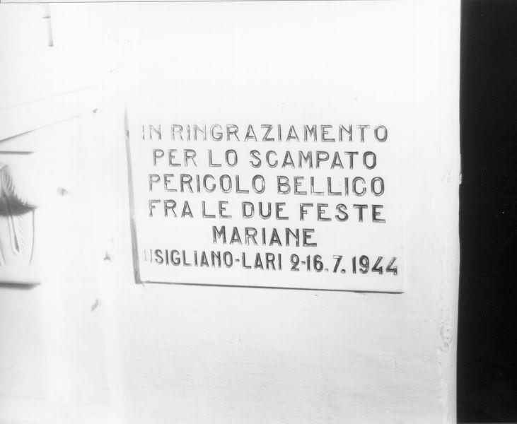 lapide - ambito toscano (sec. XX)