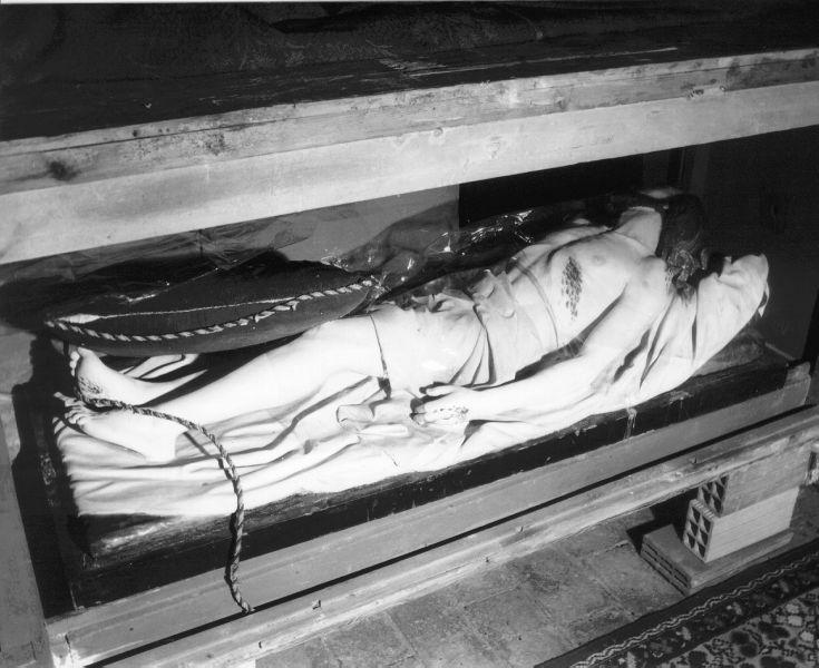 CRISTO MORTO (statua) - ambito italiano (inizio sec. XX)